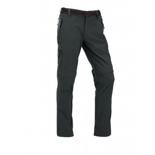 Maul Hiking Trousers Ontario II 2in1 Zip off - long trousers+Bermuda - black Men